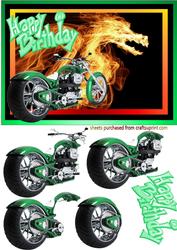 Green Chopper Decoupage