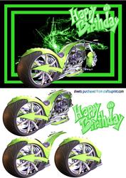 Green Chopper Decoupage