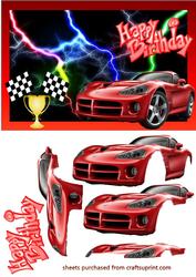 Dodge Viper Decoupage