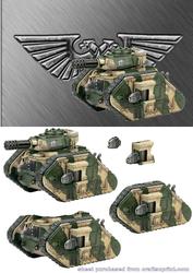 Leman Russ Tank Decoupage