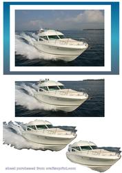 Luxury Boat Decouapge