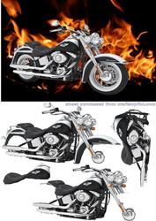Motorbike Harley Decoupage