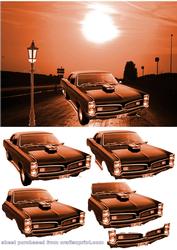 Muscle Gto Classic Car Decoupage