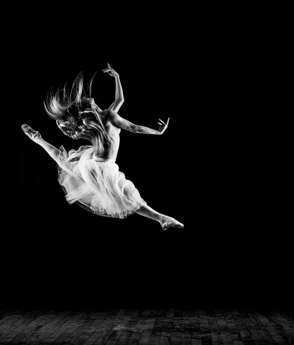 The Ballet Dancers Leap