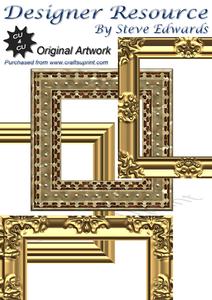4 x Gold Frames