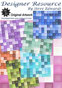 9 x Coloured Square Backgrounds