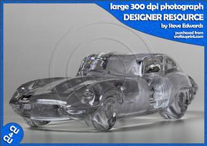 Jaguar E-type in Glass