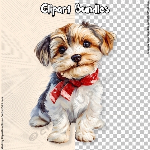 Cute Valentines/Romance Puppy Clipart (4096px x 4096px, 300dpi, .png file)
