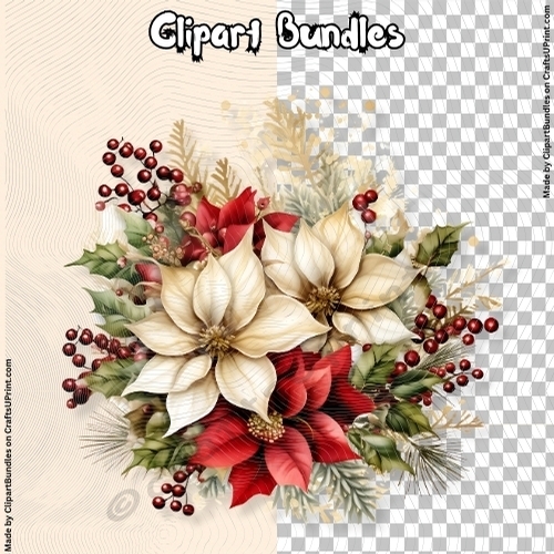 Christmas Card Embellishment/Clipart (4096px x 4096px, 300dpi, .png file)