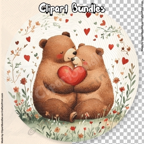 Cute Valentines/Romance Clipart (4096px x 4096px, 300dpi, .png file) 01