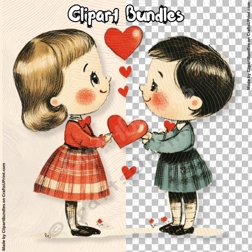 Cute Valentines/Romance Clipart (4096px x 4096px, 300dpi, .png file) 09