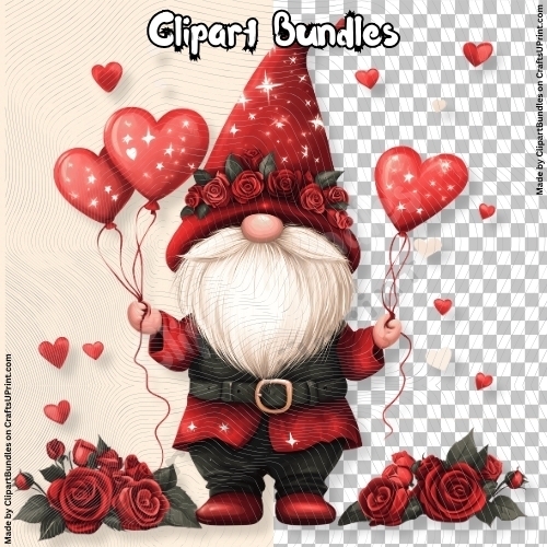 Cute Valentines/Romance Clipart (4096px x 4096px, 300dpi, .png file) 12