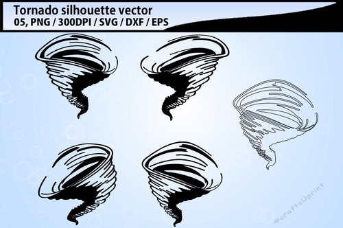 tornado silhouette svg