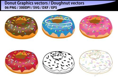 Donut graphics / Doughnut svg 