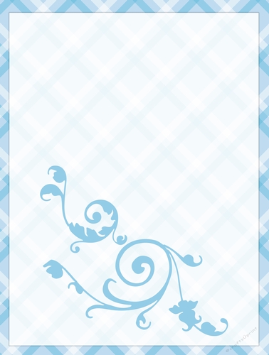 Floral swirl card
