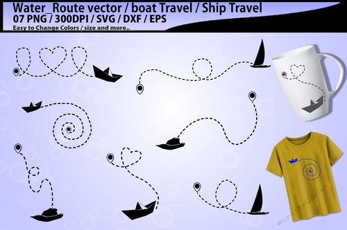 Boat travel cutting files