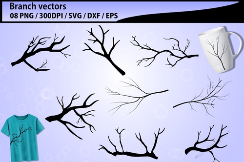 Branch clipart silhouette