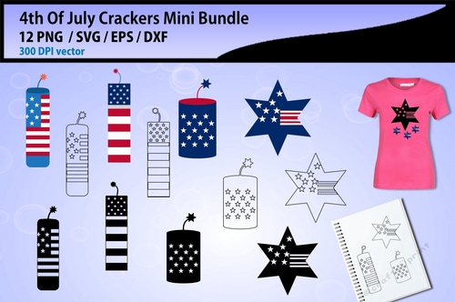 4th of July Crackers cut files