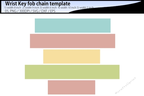 wrist Key fob chain template