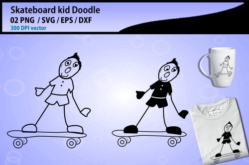 Skateboard doodle
