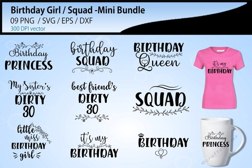 Birthday girl Cut files