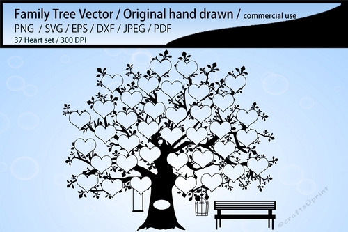 37 heart family tree