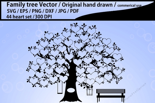 44 heart family tree