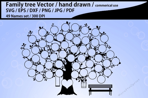 family tree 49 names template
