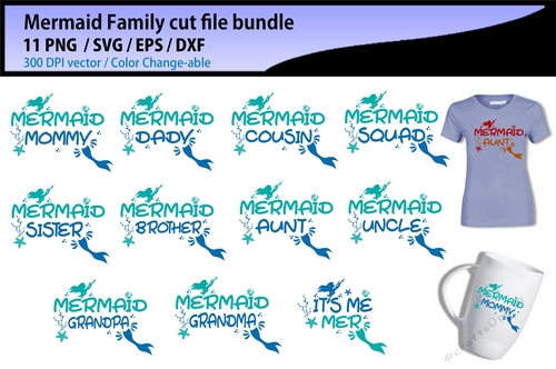 Mermaid family bundle