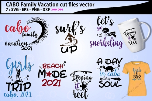 family vacation cutting files