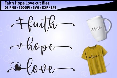 Faith Love Hope cutting files