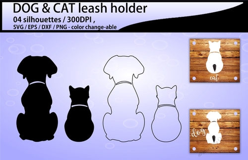 cat leash holder and dog leash holder