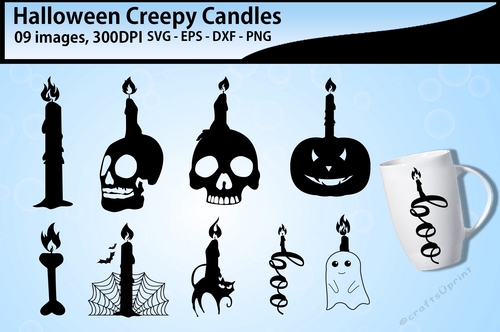 Halloween Candle silhouette