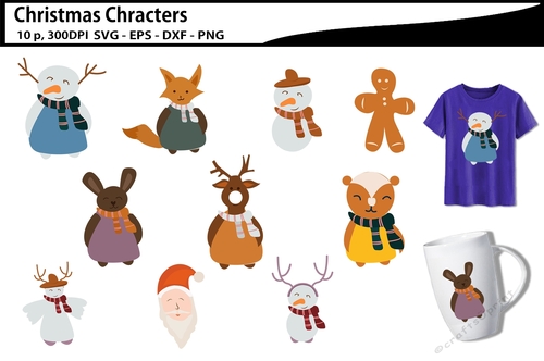 Christmas character bundle