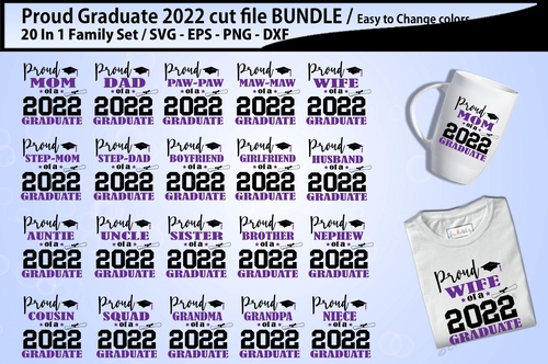 2022 Proud Graduate cutting files