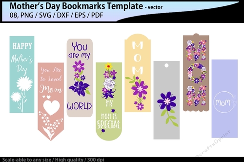 Mothers day bookmarks