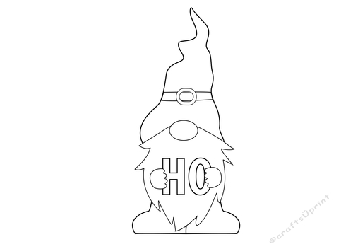 Ho Ho Ho coloring page