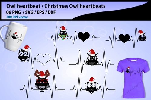 Christmas owl heartbeat