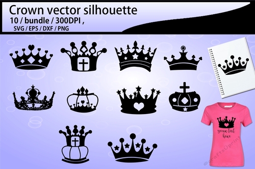 Crown silhouette clipart