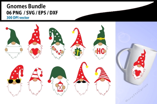 Christmas Gnomes clipart bundle
