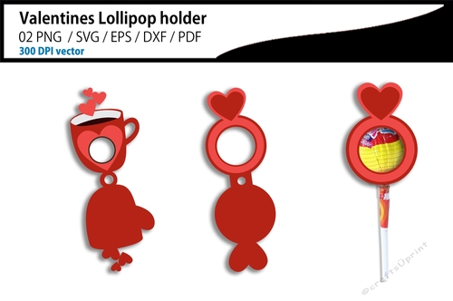 Valentine Lollipop holder