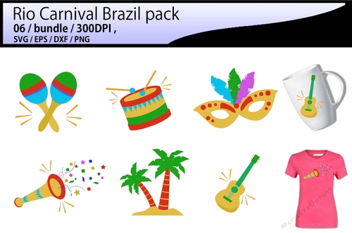 Rio carnival vector clipart