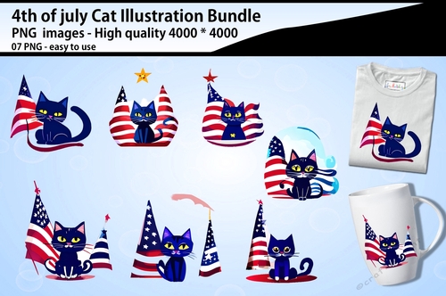 Cute cat illustration bundle