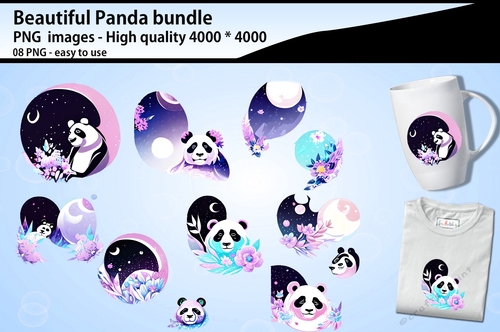 Beautiful panda illustration