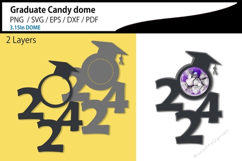 Graduate 2024 candy dome holder