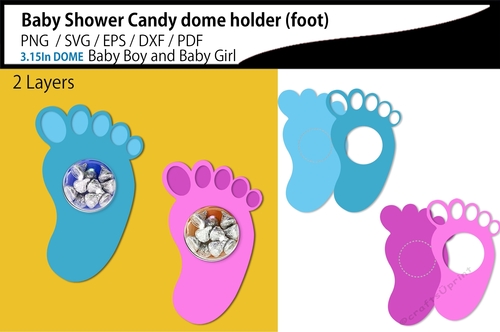 Baby shower candy dome holder