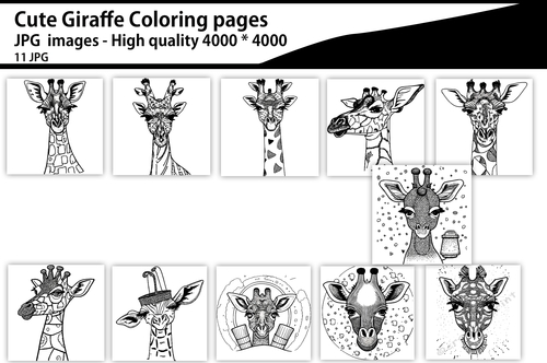 Giraffe coloring pages
