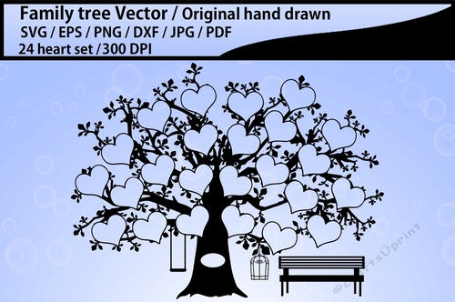 Family tree 24 heart 