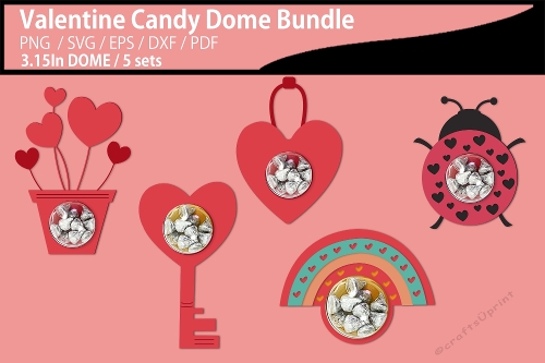 Valentines candy dome bundle
