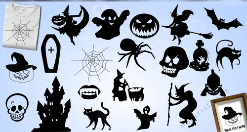 Halloween vectors / halloween silhouette svg
